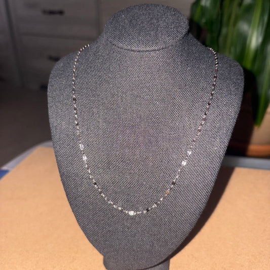 16” figaro silver chain