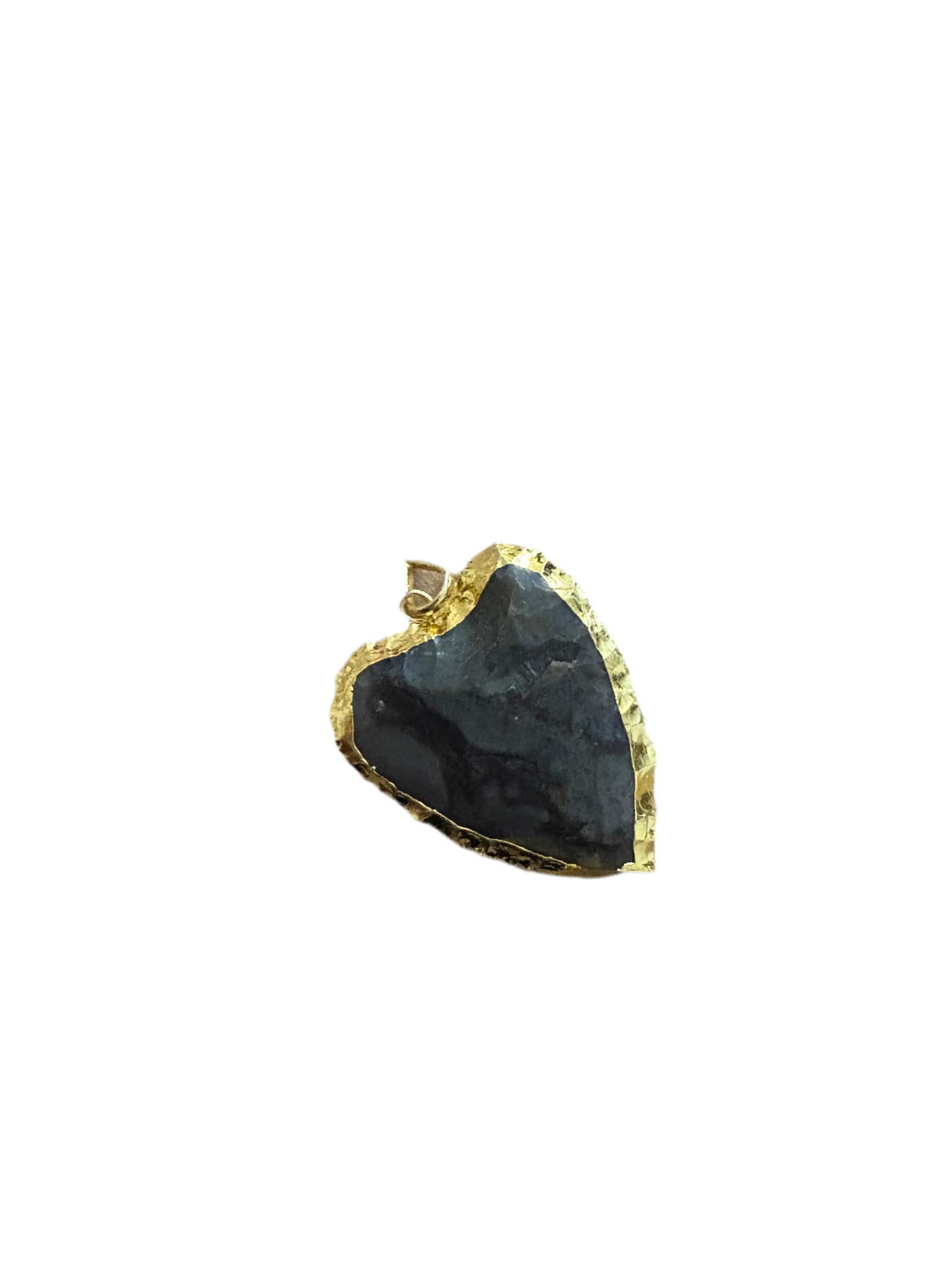 Golden Earth Heart Pendant