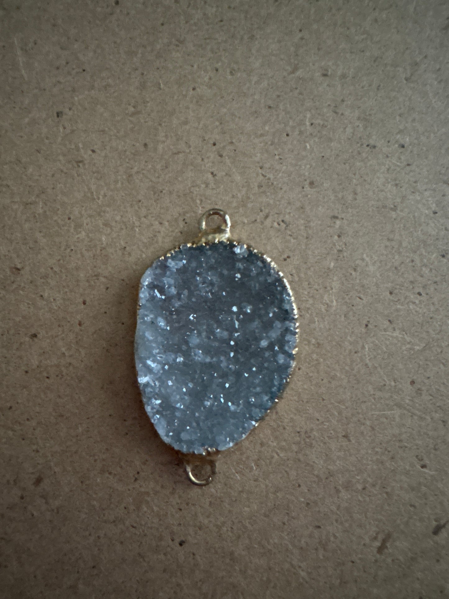 Druzy agate 2 hole