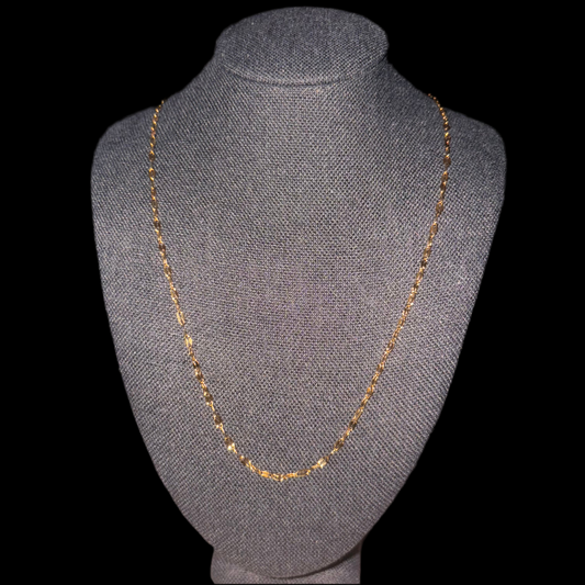 16” gold figaro chain