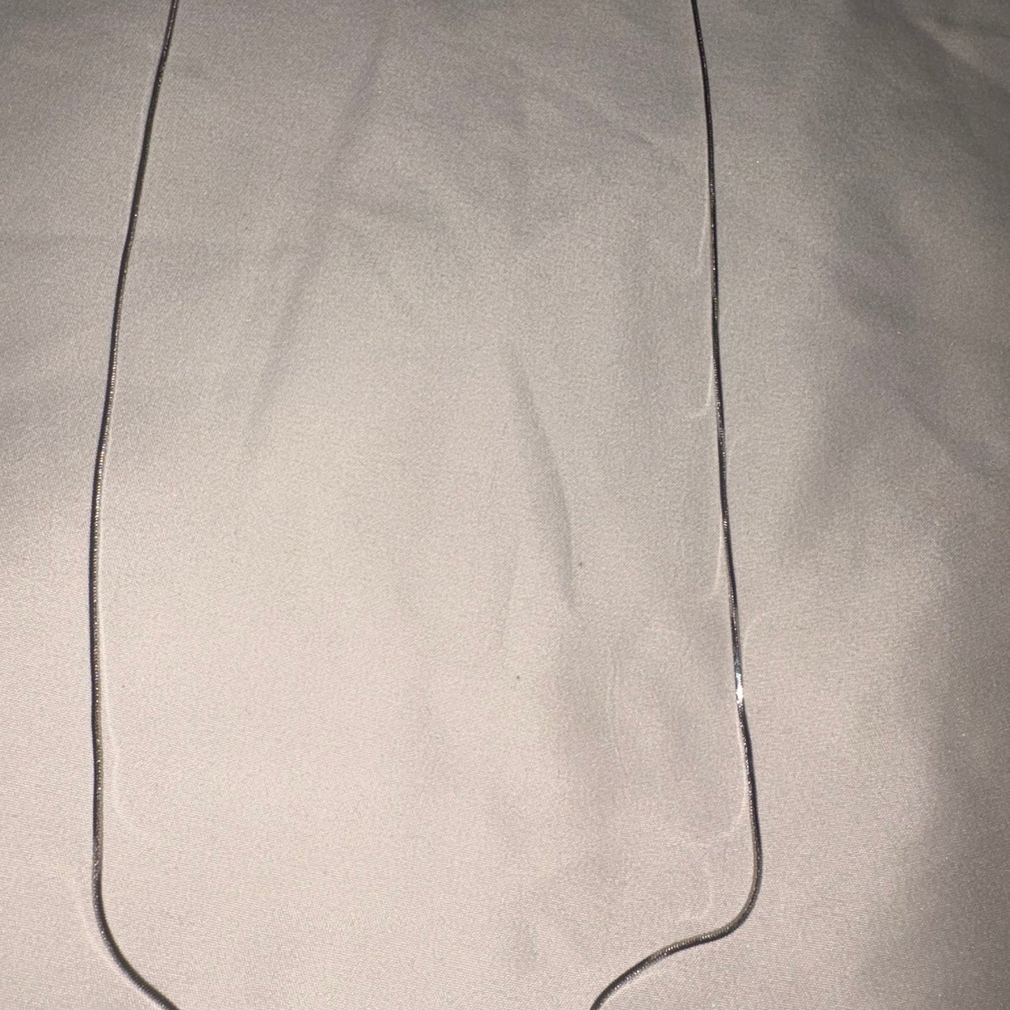 30” Silver Plated Brass Snake Chain Necklace