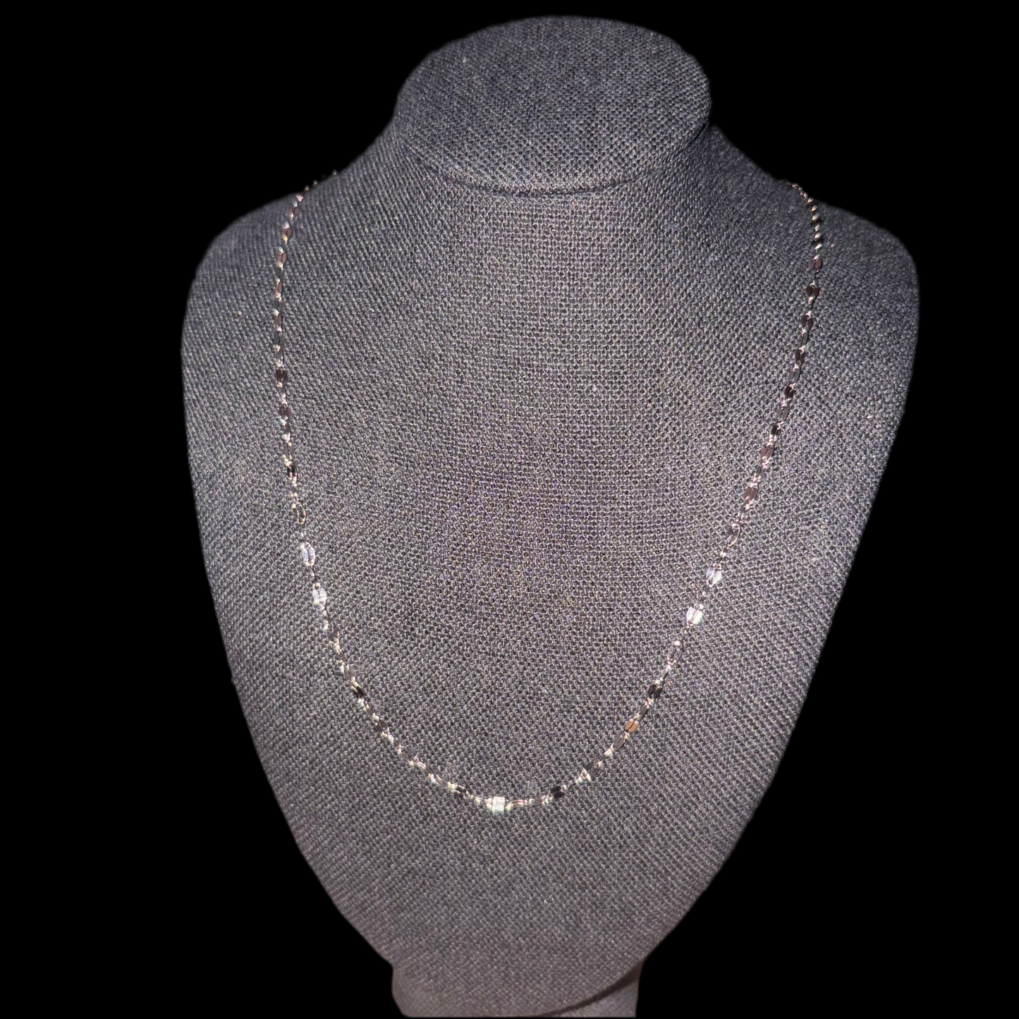 16” figaro silver chain