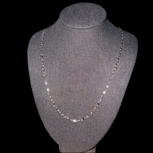 16” figaro silver chain