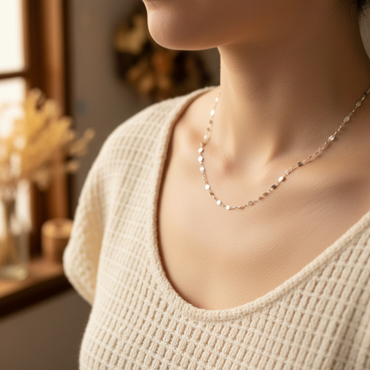 16” figaro silver chain