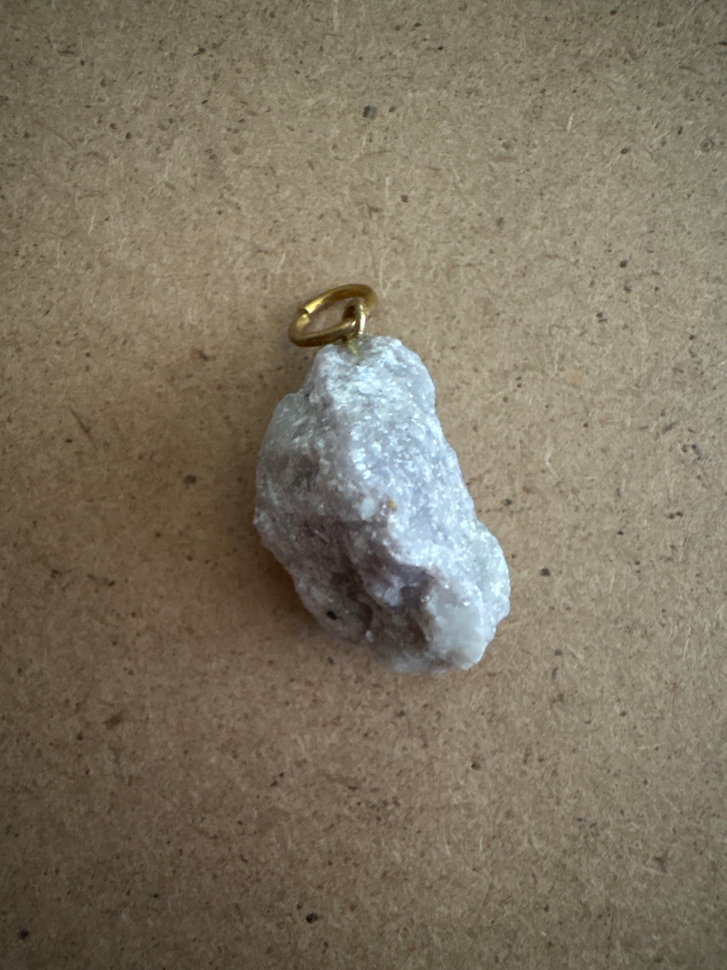 Gold Raw Quartz Pendant