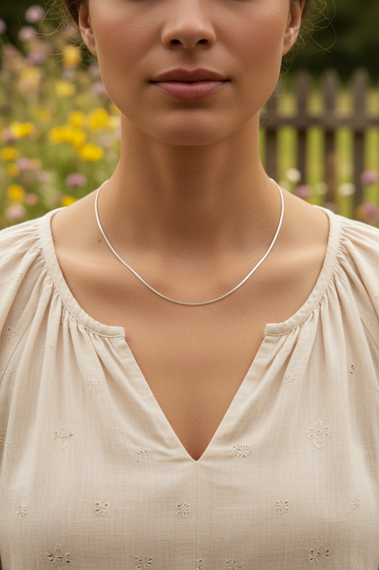 18” Silver Snake Chain