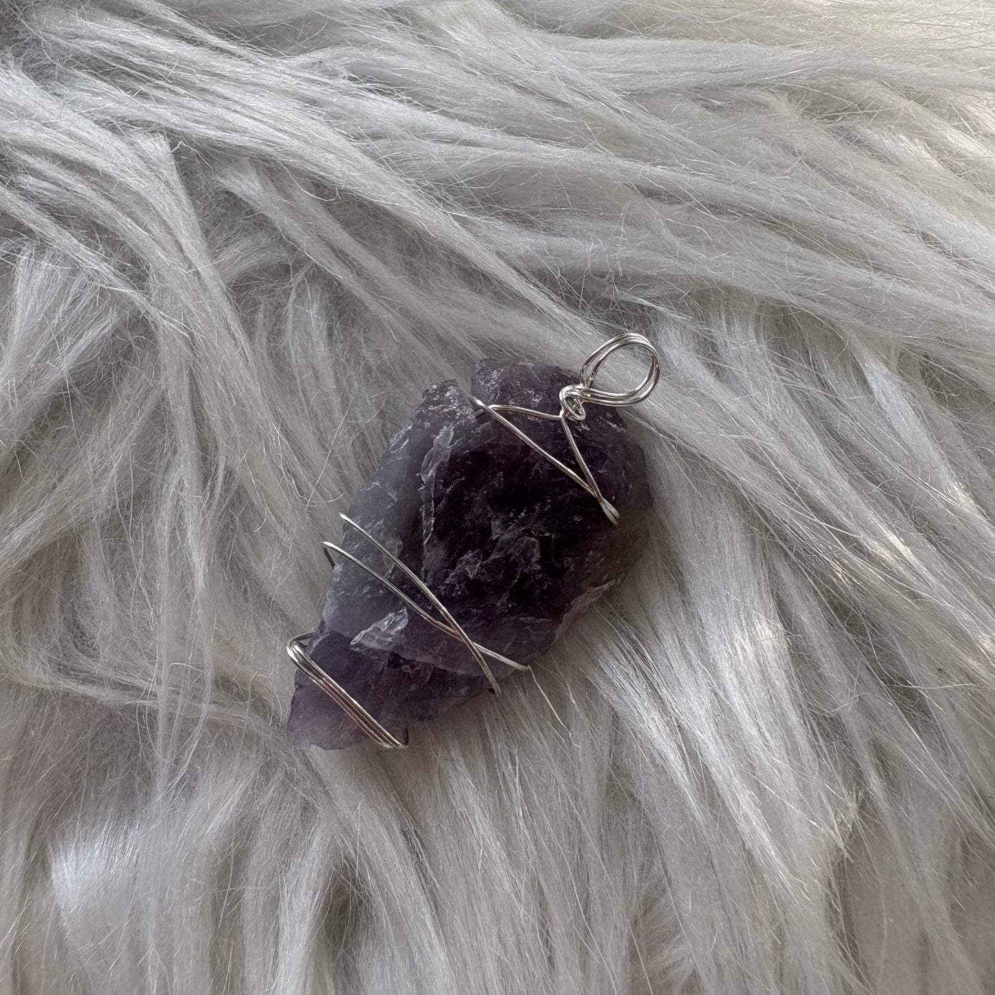 Amethyst Aura Point Pendant