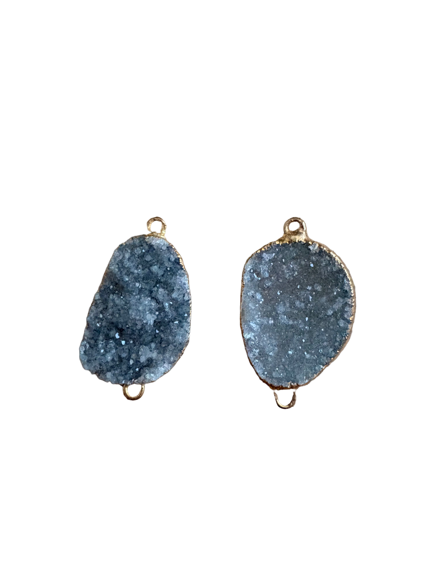 Druzy agate 2 hole