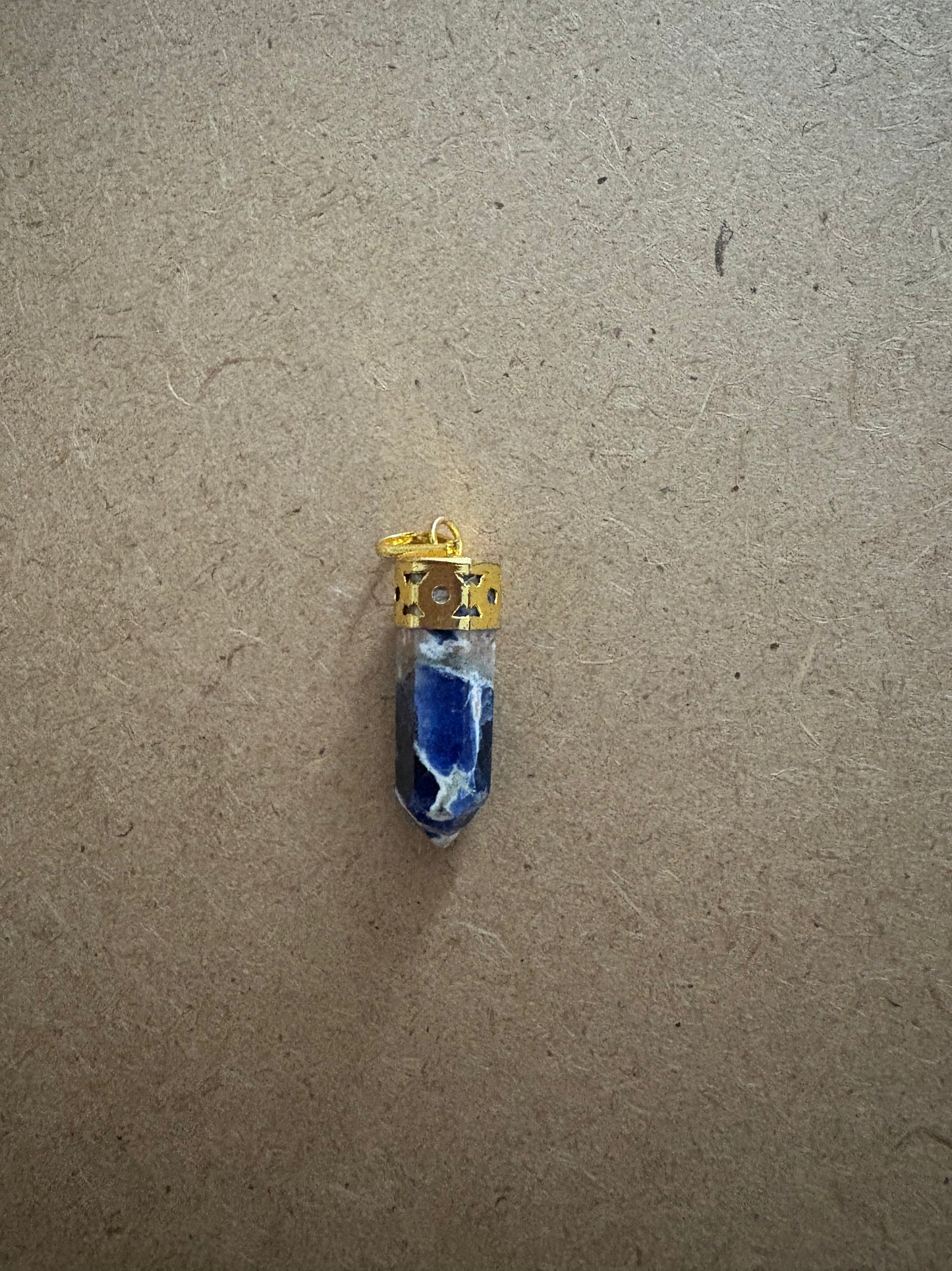 Gold blue sodalite